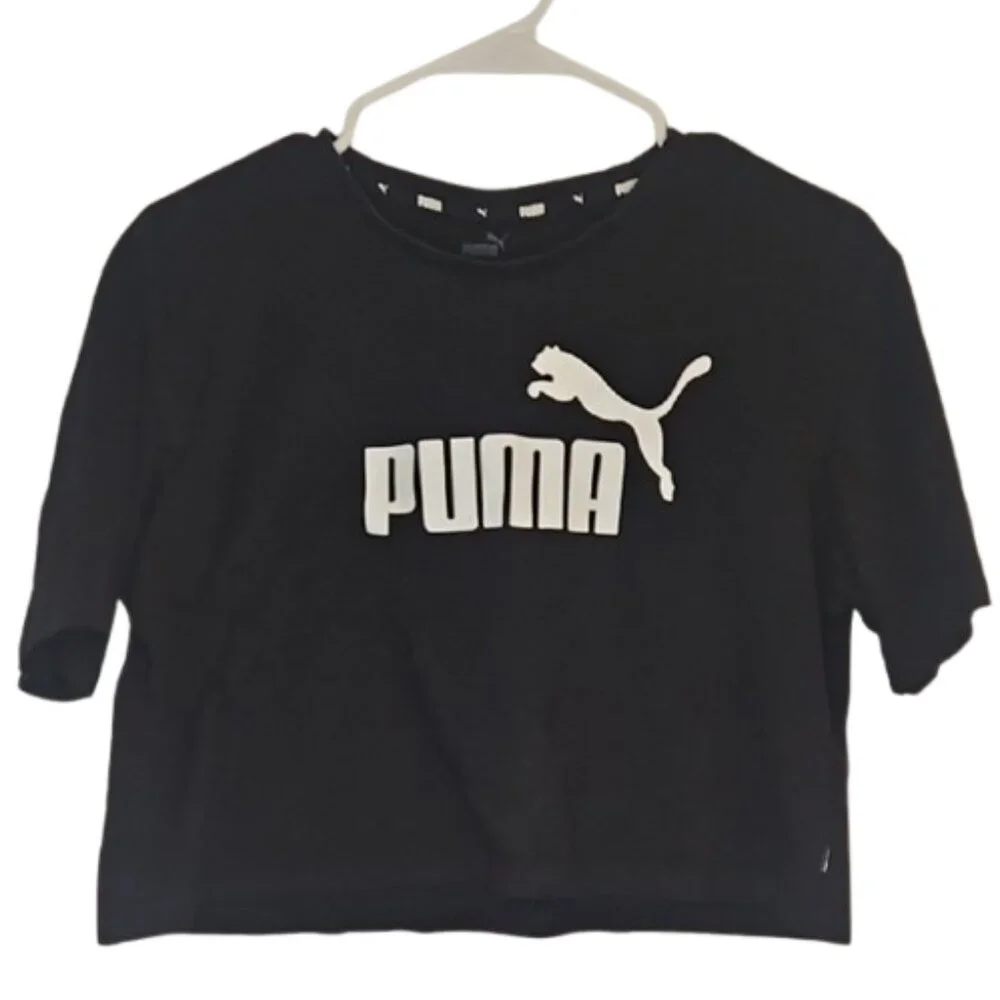 PUMA Women's Essentials Cropped Logo Tee - Picture 2 of 7